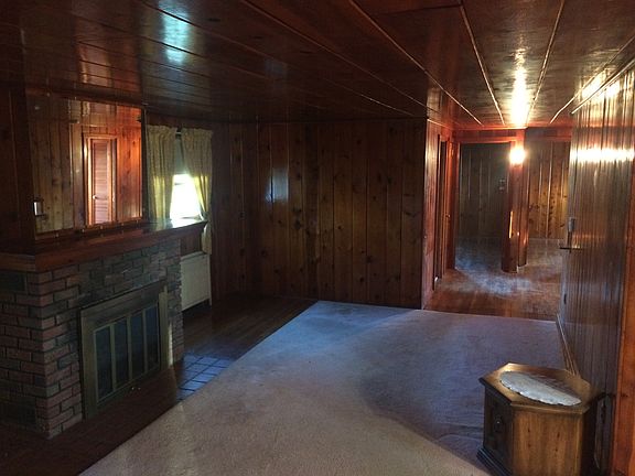 Living room with fireplace