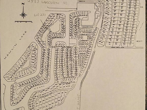 Tamarac map of lots/canals
