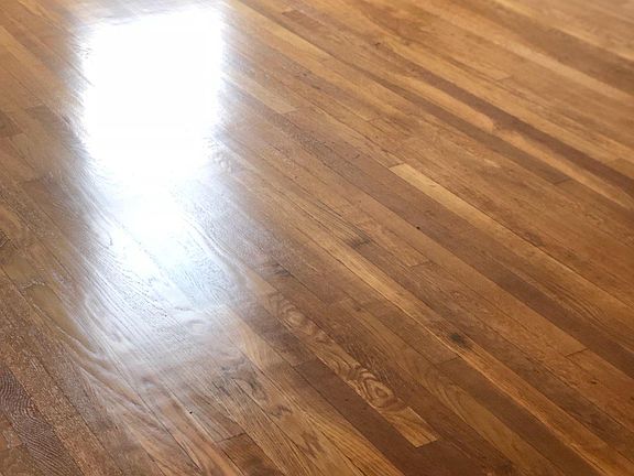 Beautiful restored wood floors.