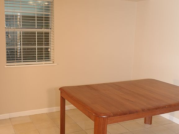 The dining room is large enough to seat 8.