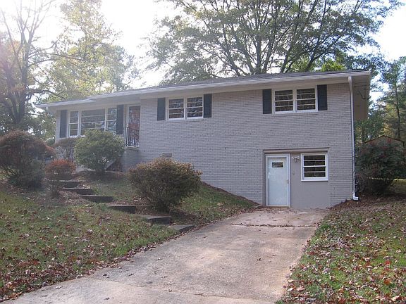 Front showing basement ent.