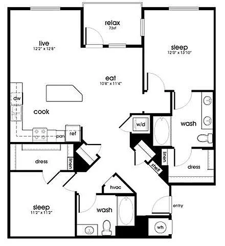 Floor plan B7
