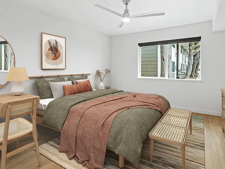 Bedroom with Hard Surface Flooring