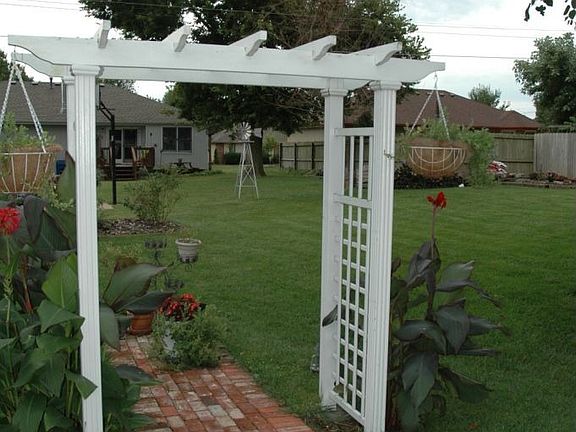 Brick Path and Arbor