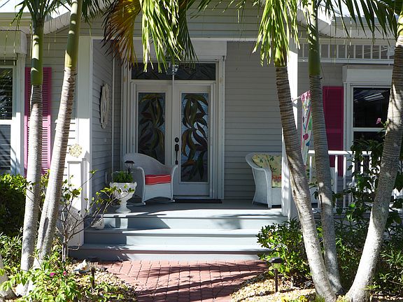 entrance to front porch
