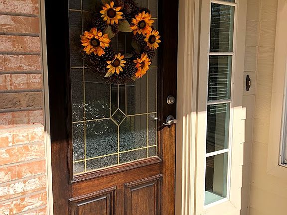 Designer front door.