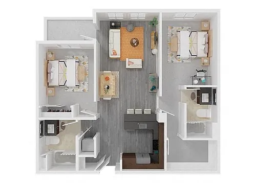 Floor plan Two Bedroom