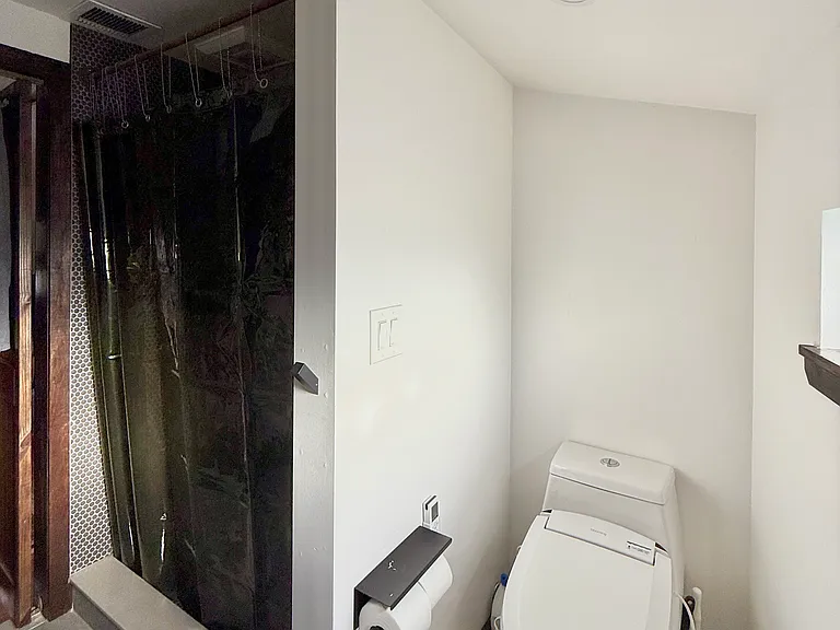 Ensuite bathroom with Toto bidet toilet