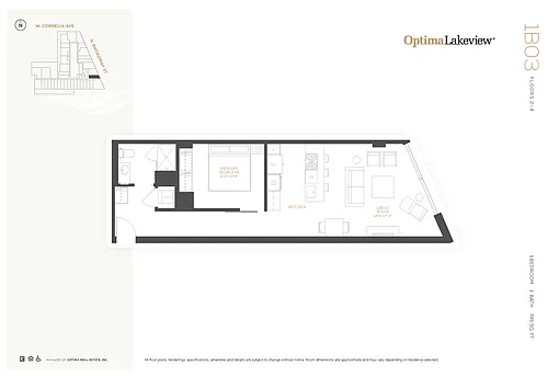 Floor plan 1B03