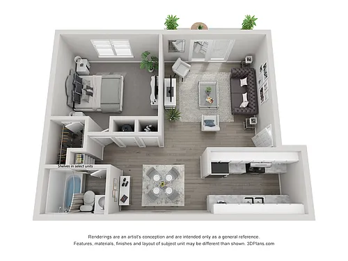 Floor plan 1X1