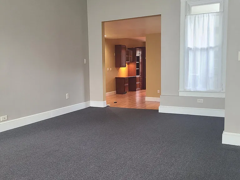 View from the living room towards the dining room