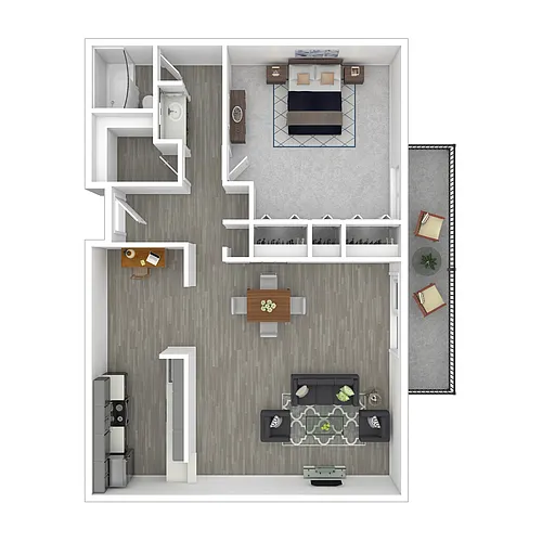 Floor plan 1x1_824