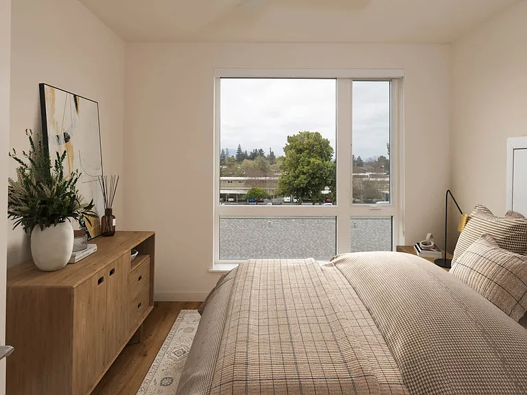 Bedroom with Hard Surface Flooring