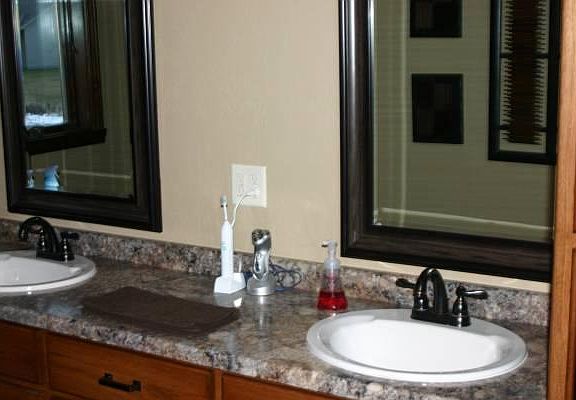 His and Her sink in master bath
