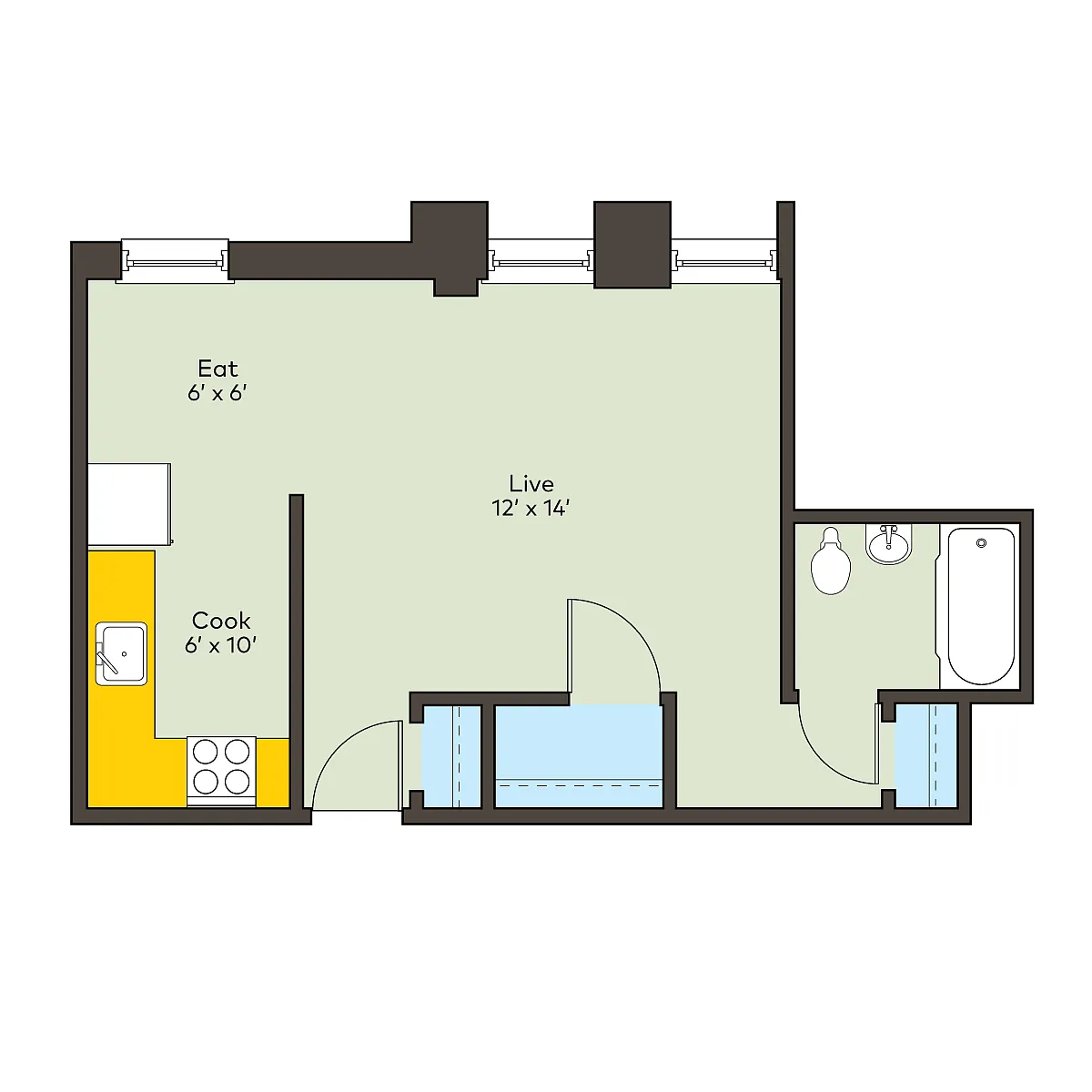 Floor plan 301w-0bd