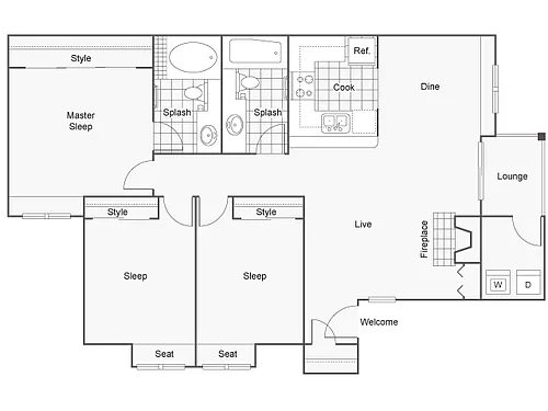 Floor plan Seahorse