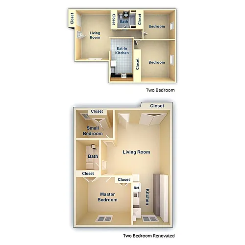 Floor plan One Bedroom