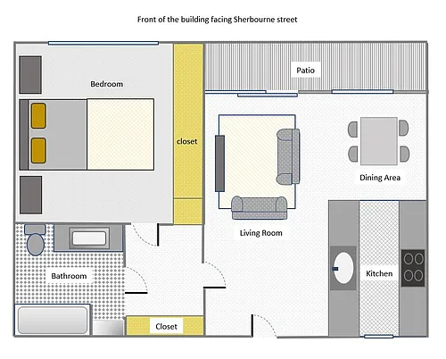 Floor plan 1 Bedroom