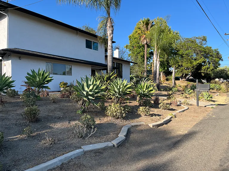 The studio is located in the back of this beautiful home!