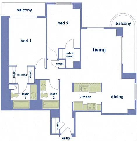 Floor plan 2B