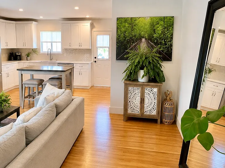 Living Room: Seamless open layout right when you walk through the door