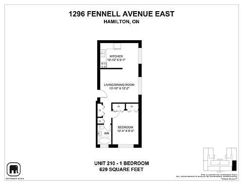 Floor plan Apartment - 1 Bedroom - Ground Lvl