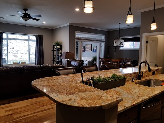 kitchen view to open floor