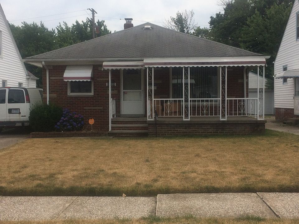 Brick front of house and nice front porch