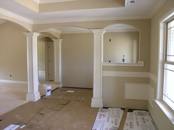 Cherry hardwood at dining/den and foyer