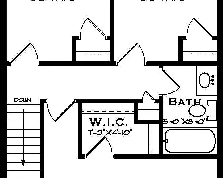 Lexington 4 Bedroom 2.5 Bathroom Third Floor Plan Lexington 4 Bedroom 2.5 Bathroom Third Floor Plan
