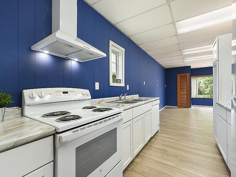Galley style kitchen