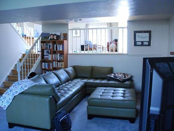 family room up to living