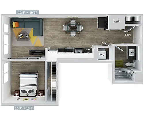 Floor plan A3-628-Urban