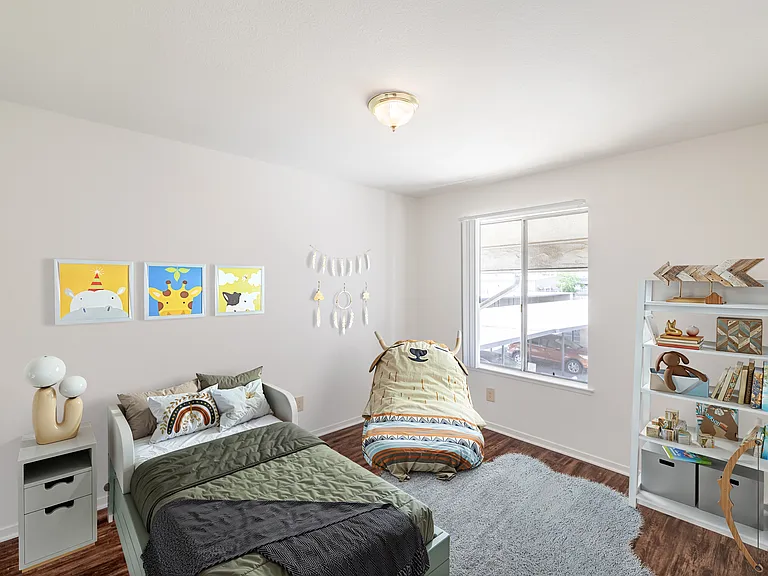 Bedroom #3 with plenty of space for play and study.