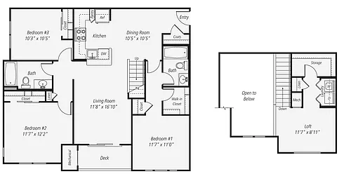 Floor plan C1L 3 Bed 2 Bath