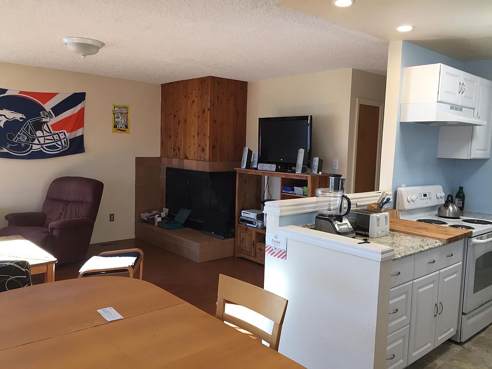 Fireplace, living room, kitchen remodeled to open up to livi