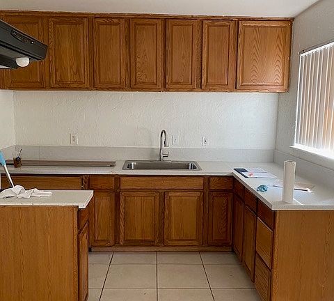 kitchen with new gas stove