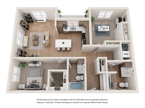 Floor plan Salmonberry Live/Work - Bldgs 2-3