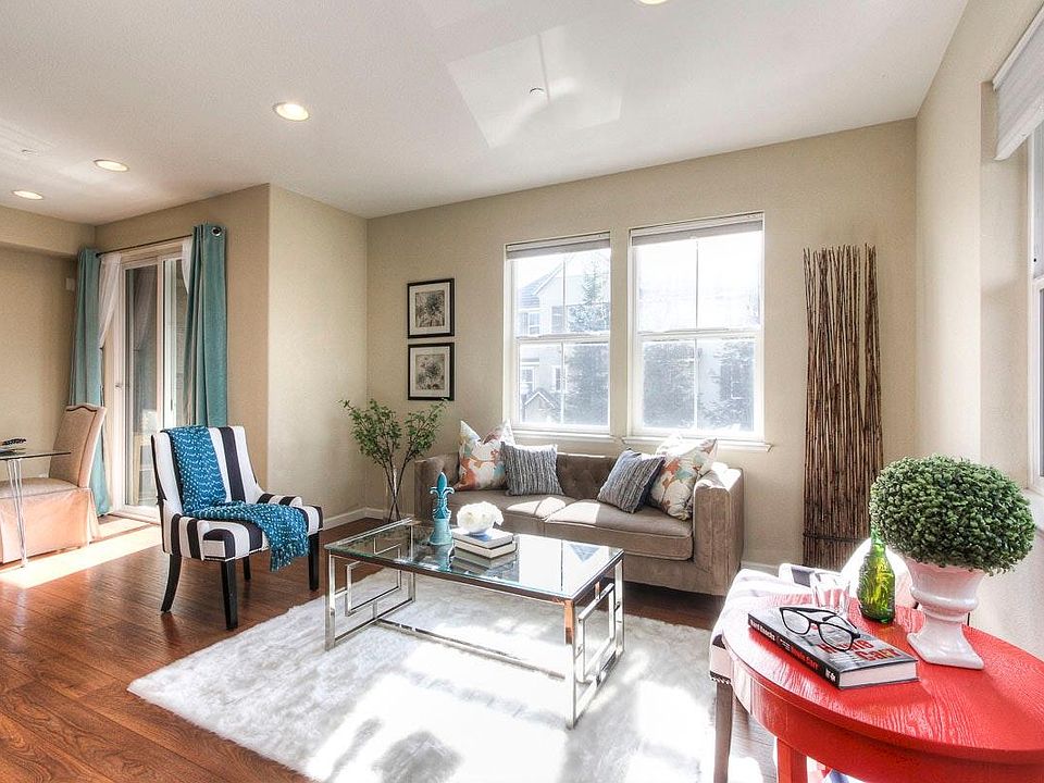 Living room with abundant natural lighting