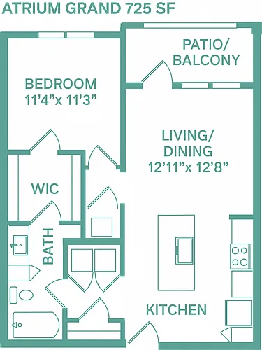 Floor plan Atrium Grand (Metro A1A)