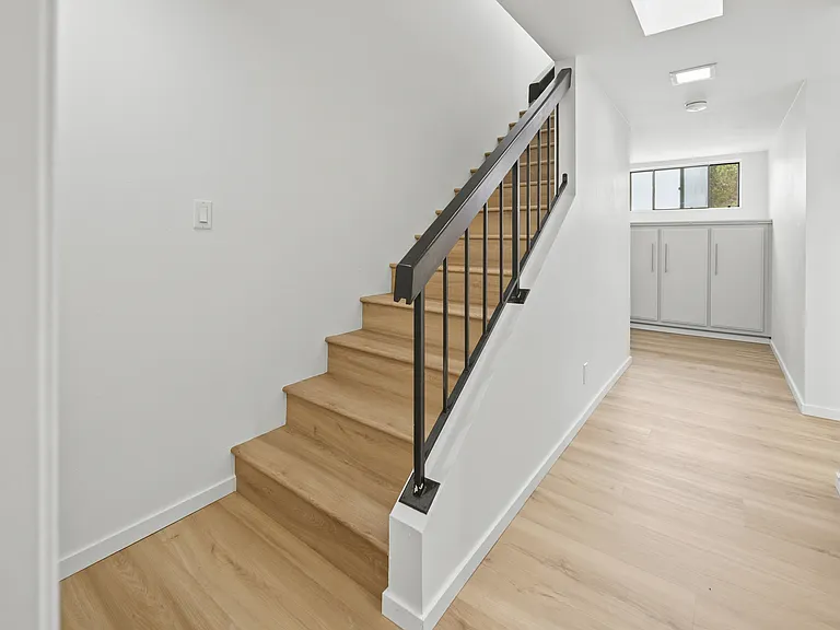 Stairs leading to the roof top deck!