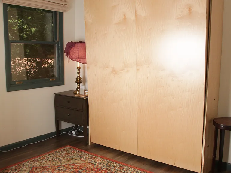 Second bedroom murphy bed retracted