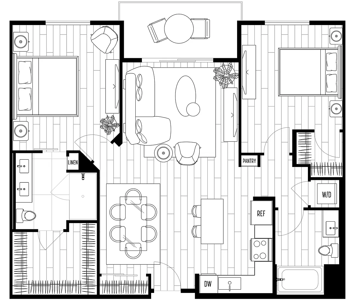 Floor plan B TWO