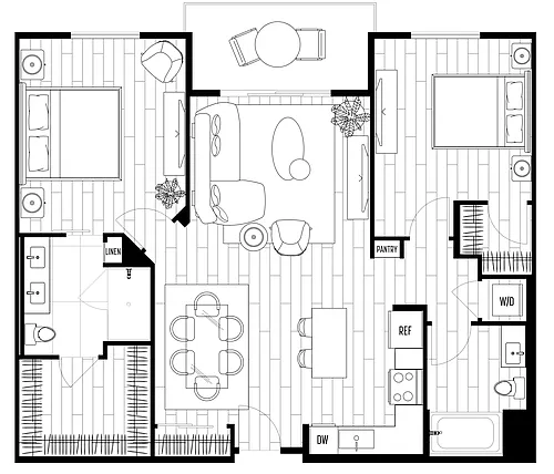 Floor plan B TWO