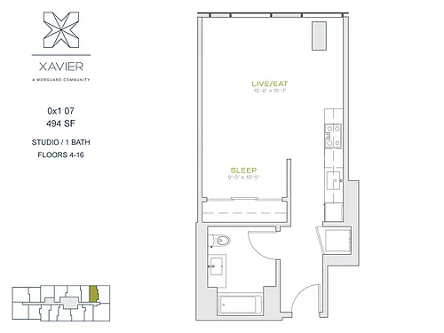 Floor plan 0X1 07