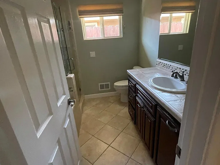 Hallway bathroom