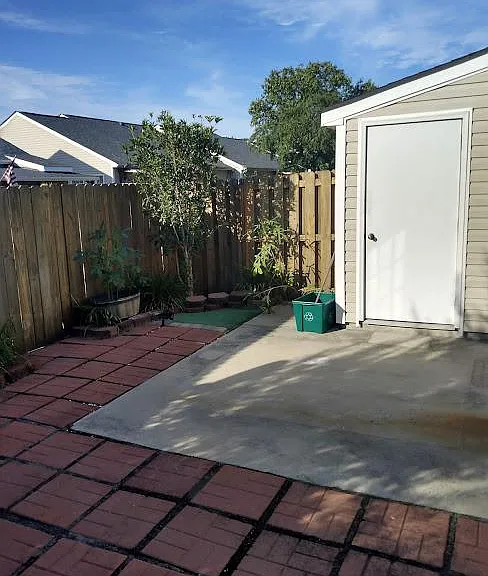Back outside patio