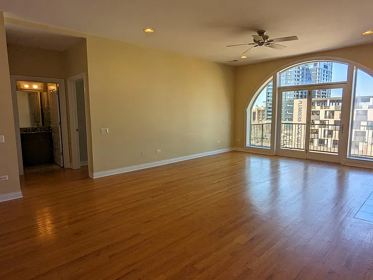 The living areas have been freshly painted in a lighter neutral tone