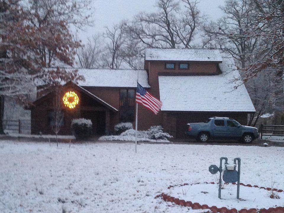 Home in winter