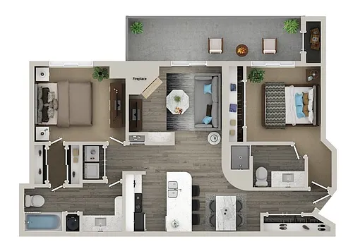Floor plan B3